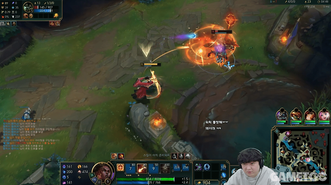 멜은 풍월량도 캐리를 가능하게 만들었다 (사진= 풍월량 방송)