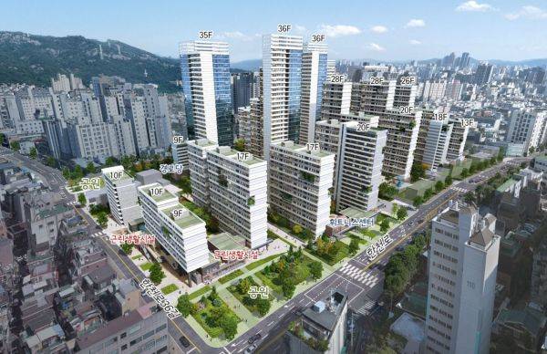 동대문구 장안동 134-15번지 일대 재개발 조감도. 서울시 제공.