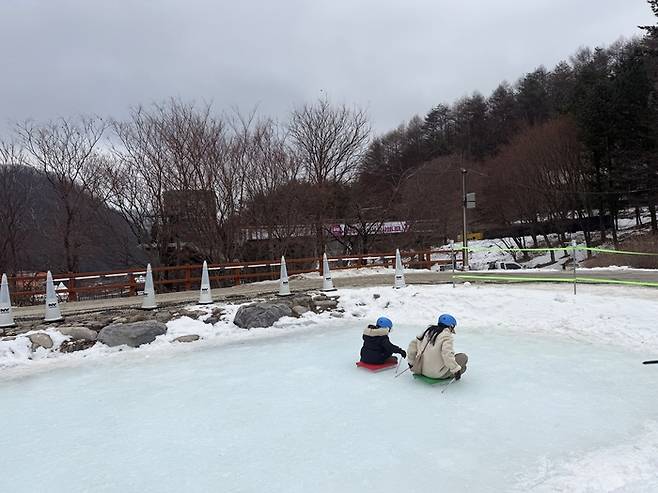 태백산 눈축제 얼음썰매장 / 사진= 문서연 여행+ 기자