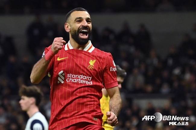 리버풀 모하메드 살라. 사진(잉글랜드 런던)=ⓒAFPBBNews = News1