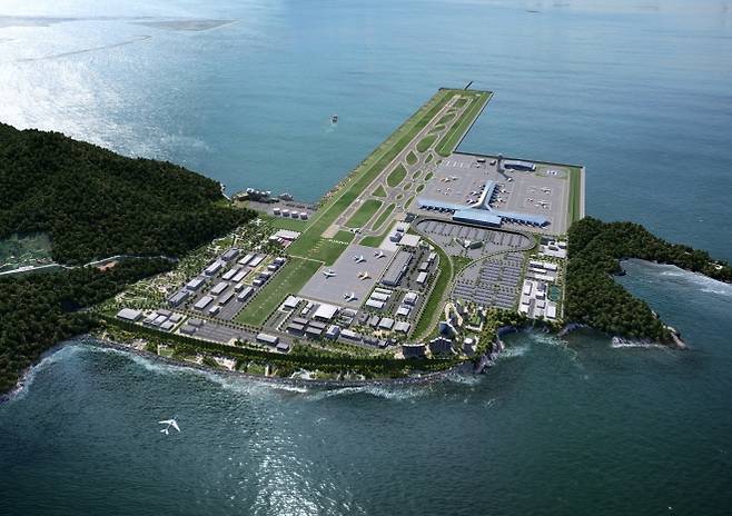 부산 가덕도 신공항 조감도. 부산시 제공