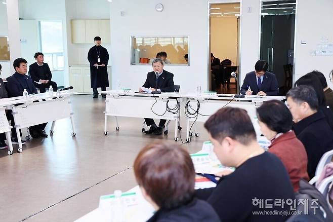 9일 열린 제주시의 '원도심 활성화를 위한 유관기관 협력회의'.