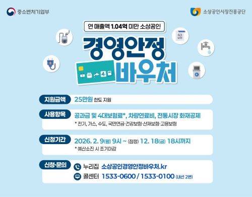 오늘부터 소상공인 경영안정 바우처 신청…대상·금액·사용처·방법은? 경영안전 바우처 신청 홈페이지 접속 지연(출처=소상공인시장진흥공단 홈페이지 캡처)