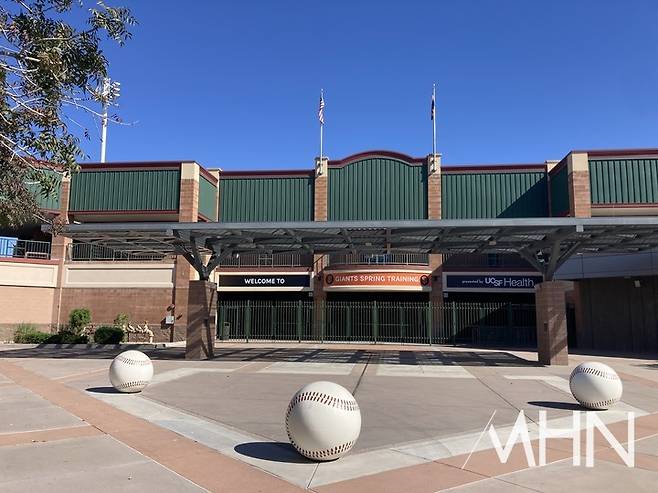 (샌프란시스코 스프링캠프 야구장 전경)