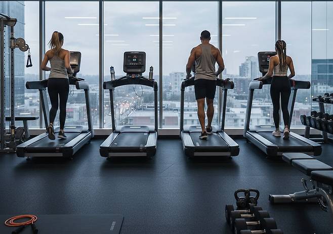 헬스장 최적 회원 수를 정하는 문제도 경제이론으로 풀 수 있다. 제미나이 생성 이미지.
