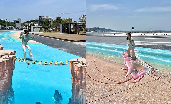 홍성 남당항 야외 트릭아트