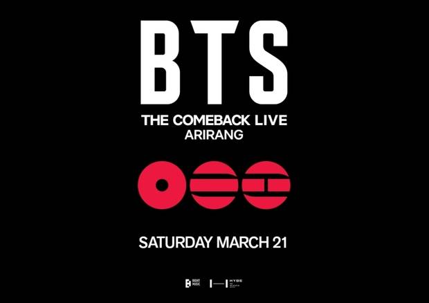방탄소년단 BTS 컴백 라이브 ARIRANG. 사진 제공=빅히트 뮤직