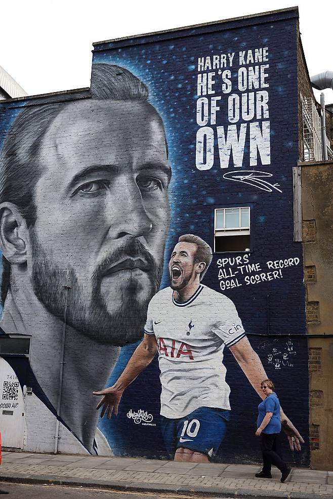 해리 케인 벽화. Getty Images코리아