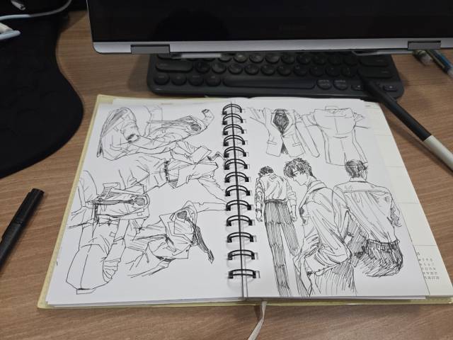 최영지 웹툰 작가의 작업 모습. 본인 제공