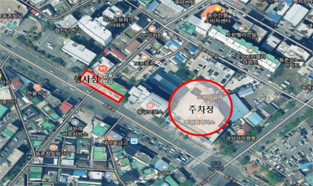 12~13일 이틀 간 '대구·경북 우수 농·특산물 직거래장터'가 열리는 대구 로컬푸드직매장 행사장 및 주차장 위치도. 사진=대구시 제공