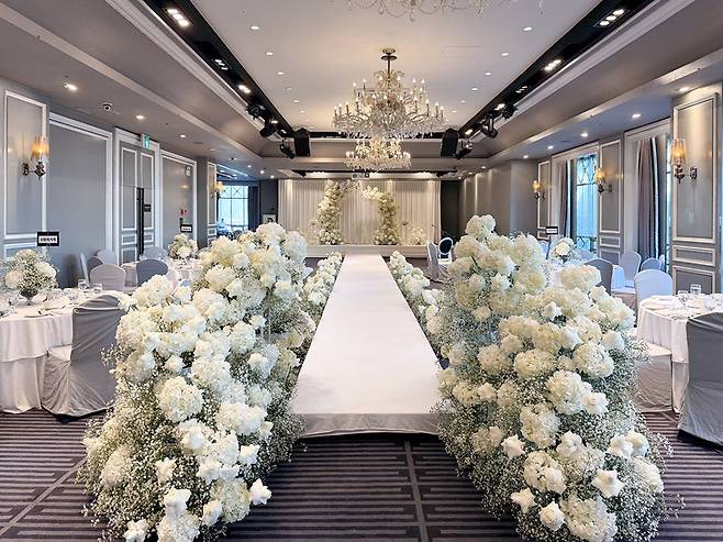 ▲이랜드파크 켄싱턴호텔 여의도의 웨딩 쇼케이스 이미지.사진=이랜드파크