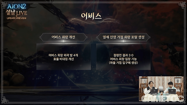 어비스 변경점 [사진=아이온2 유튜브]