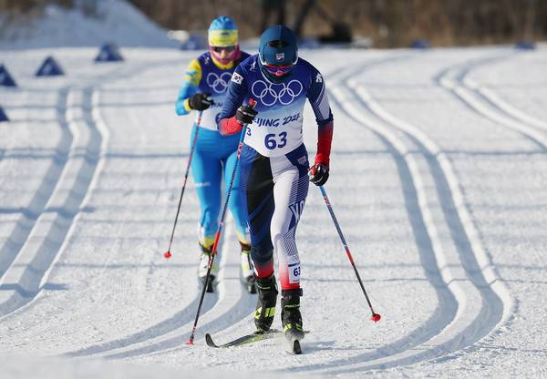 지난 2022년 베이징 대회에 참가한 한국 스키 국가대표 한다솜(앞)