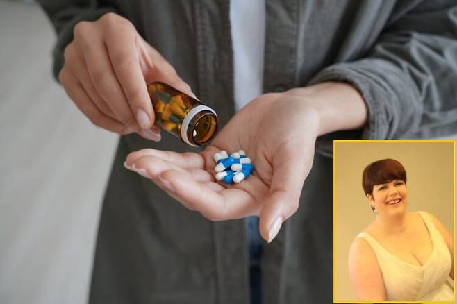 운전 중 허리에서 들린 한 번의 '뚝' 소리 이후 14년간 처방 진통제에 의존하다 극단 선택까지시도했던 한 여성의 사연이 전해졌다. 배경사진=게티이미지뱅크 / 하단=SNS