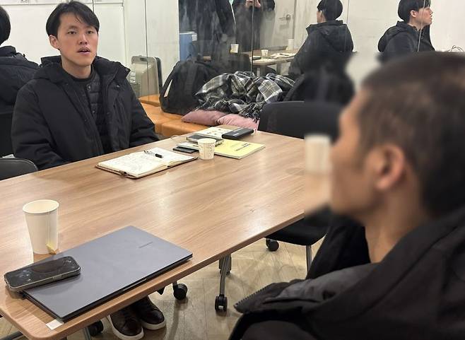 파이낸셜뉴스와 인터뷰하고 있는 조택희(가명)씨.