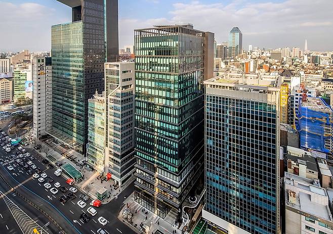 케이스퀘어 강남2 전경. 코람코자산신탁