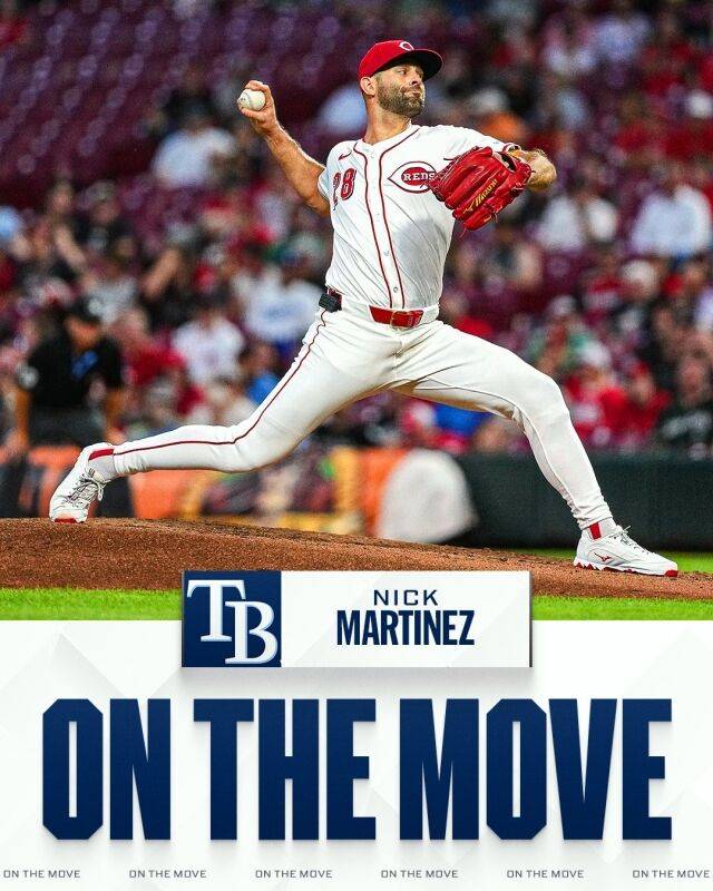 닉 마르티네스가 탬파베이 레이스로 향한다./MLB SNS