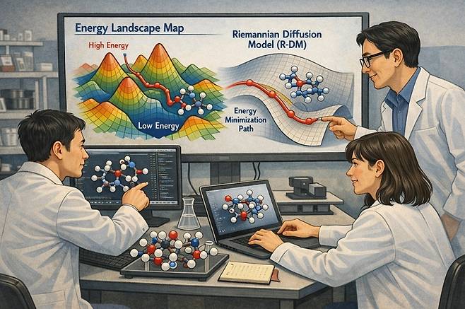 첨부 3. 리만확산모델 활용 이미지(ai 생성 이미지).[KAIST 제공]