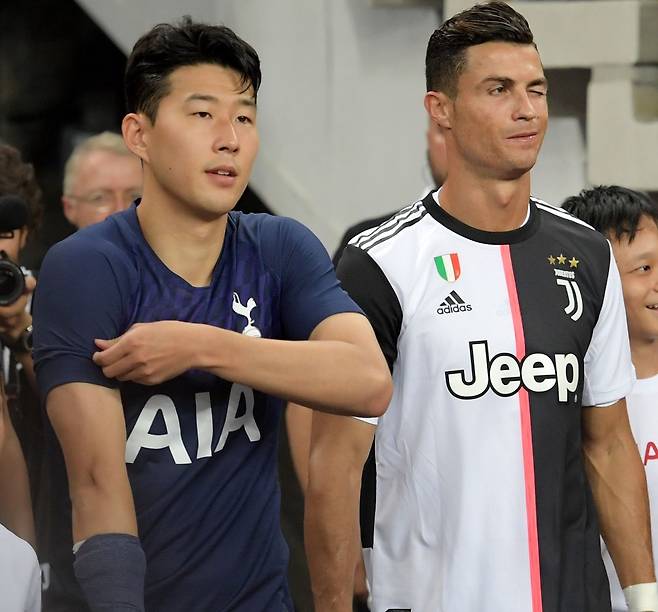 ▲ 손흥민과 호날두 ⓒ 연합뉴스/AFP