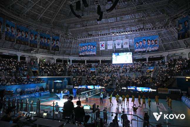 우리카드 홈구장 장충체육관 전경. /사진=한국배구연맹 제공