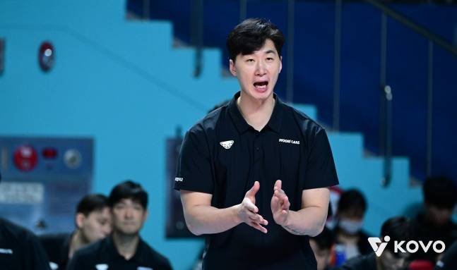 박철우 우리카드 감독 대행. /사진=KOVO 제공