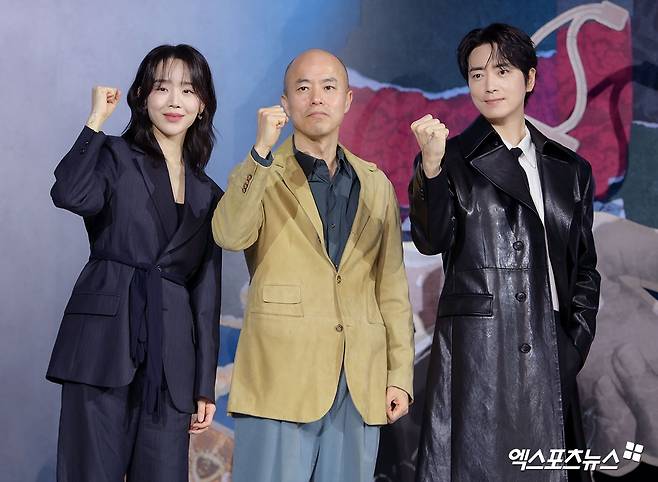 사진 = 엑스포츠뉴스 고라아 기자 / '레이디 두아' 제작발표회 신혜선-김진민감독-이준혁