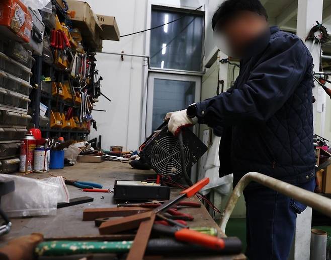 용접기 제조 공장 내부 모습 [촬영 황정환]