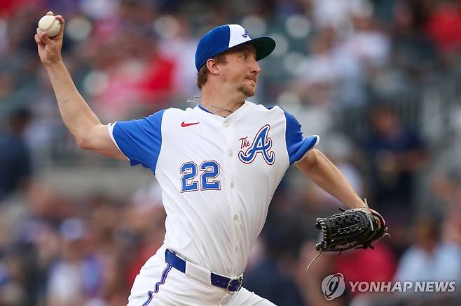 지난 시즌 애틀랜타에서 뛸 당시의 에릭 페디 [게티이미지/AFP=연합뉴스]