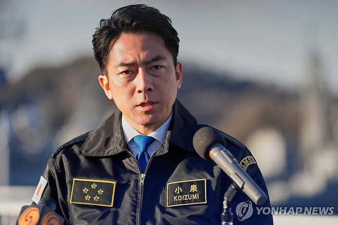 고이즈미 신지로 일본 방위상 [EPA 연합뉴스 자료사진. 재판매 및 DB 금지]