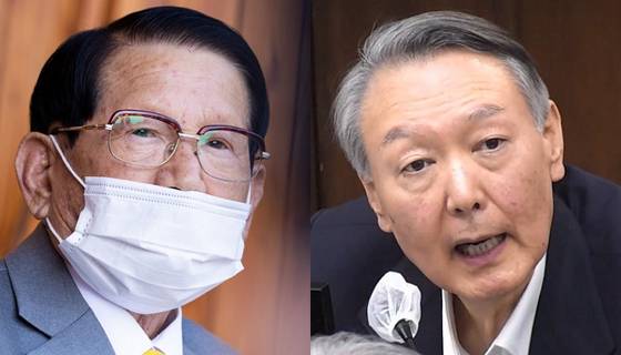 이만희 신천지 총회장(왼쪽), 윤석열 전 대통령. 〈사진=연합뉴스〉