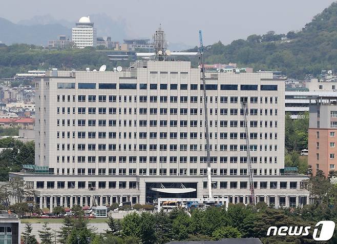 윤석열 정부 당시 대통령 집무실로 사용됐던 서울 용산구 국방부 청사. ⓒ 뉴스1 구윤성 기자