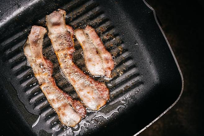 포화지방을 많이 함유한 베이컨. 사진=게티이미지코리아.