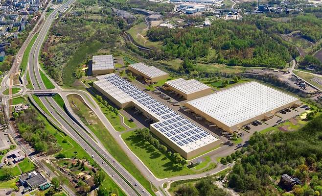 폴란드 카토비체에 조성될 ‘Booster 물류센터’ 조감도. 해양수산부·한국해양진흥공사 제공