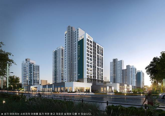 인천 영종 운서역 푸르지오 더 스카이 2차 투시도. 더피알