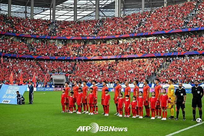 중국 축구대표팀. /AFPBBNews=뉴스1