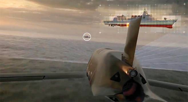 미국 방산업체 록히드마틴이 1월 21일(현지 시간) 자사의 스텔스 LRASM AGM‐158C가 중국 항공모함 전단을 공격하는 콘셉트의 모의 교전 영상을 공개했다. 록히드마틴 제공