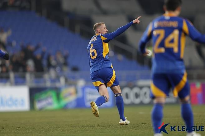 동점골 넣은 보야니치 [한국프로축구연맹 제공. 재판매 및 DB 금지]