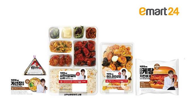 이마트24가 '중식여신' 박은영 셰프와 협업한 중식 콘셉트 간편식 5종을 출시했다. 사진 이마트24
