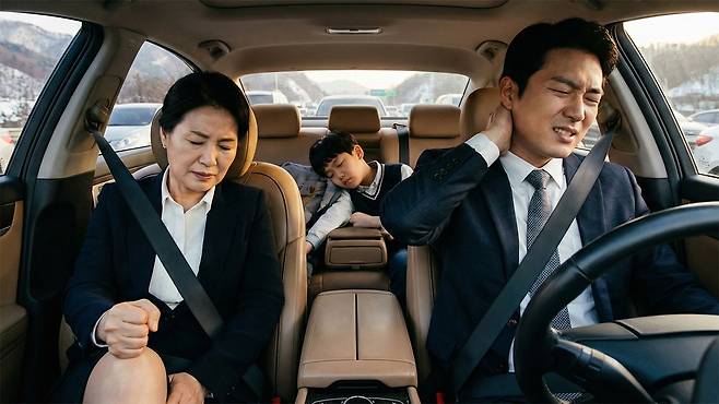 명절에는 장시간 운전·반복적 가사 노동으로 근육·관절통이 생기기 쉽다｜출처: Gemini 생성