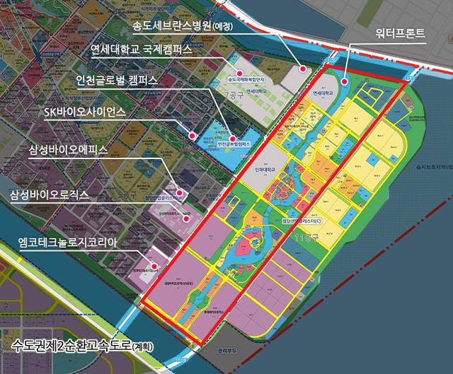 ‘송도 11공구 주요 인프라 현황’ 인포그래픽 이미지