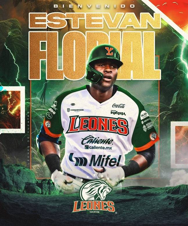 플로리얼 영입을 발표하는 유카탄 구단. /사진=레오네스 데 유카탄 공식 SNS