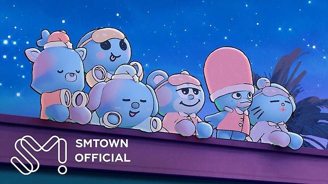 에스엠(SM)엔터테인먼트 라이즈 멤버들이 직접 디자인한 캐릭터 ‘위 리틀 라이즈’가 등장한 뮤직비디오. SM엔터테인먼트 제공