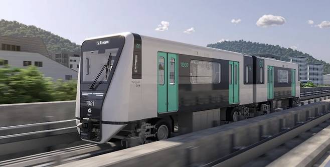 양산도시철도 차량 이미지. 양산시 제공