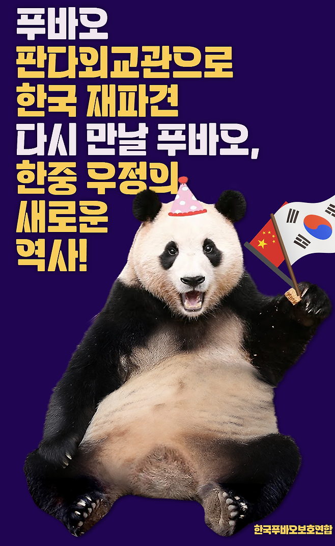 푸바오팬들의 전광판 광고