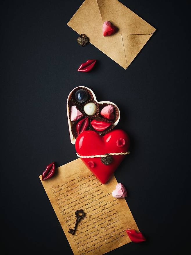 JW 메리어트 호텔 서울 ‘파티세리’의 ‘키 투 마이 하트 초콜릿’. (사진=JW 메리어트 호텔 서울) *재판매 및 DB 금지
