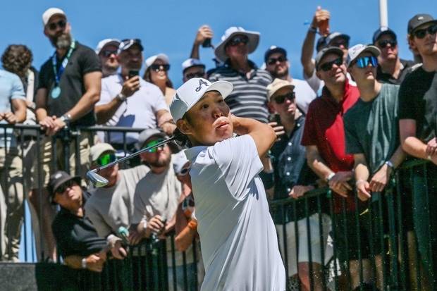 14일 LIV 골프 애들레이드에 출전한 앤서니 김. AFP연합뉴스