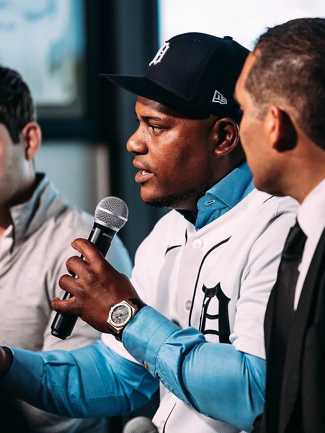 ▲ 디트로이트에 입단한 프램버 발데스 ⓒ디트로이트 타이거스 공식 SNS