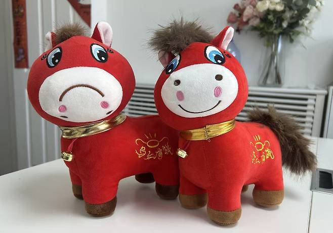 우는 말과 웃는 말 [촬영 한종구 기자]