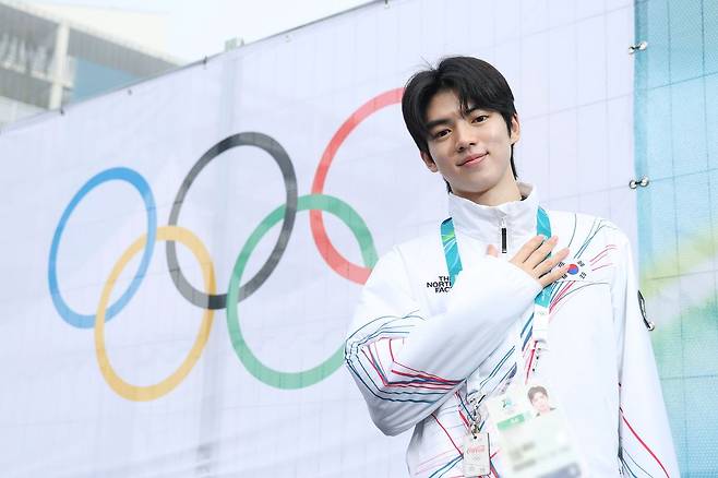 이탈리아 밀라노 올림픽 선수촌에서 중앙일보와 인터뷰를 한 피겨스케이팅 국가대표 차준환. 밀라노=김종호 기자