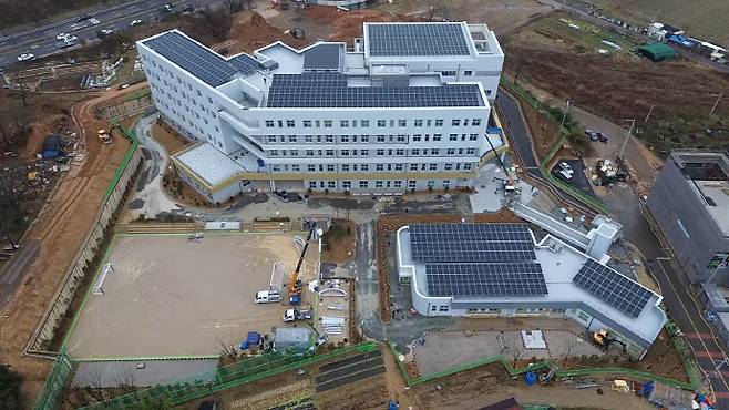 오는 3월 개교하는 광주 북구 용두동 참미르초등학교 전경 /광주시교육청 제공